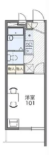 レオパレスCIELOII【2階】の間取り