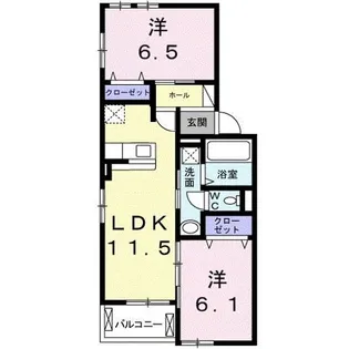 Palazzo Eterno【2階】の間取り