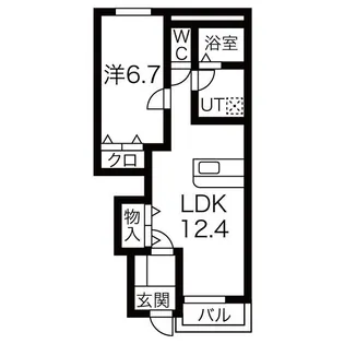 リシュプロスペールティオ【1階】の間取り