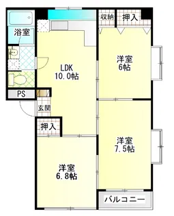 サユリマンション【1階】の間取り