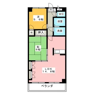 ザ・エミール【1階】の間取り