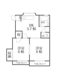 アネックス清水【1階】の間取り