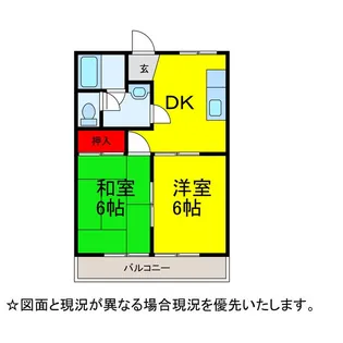 コーポ鈴木A【3階】の間取り