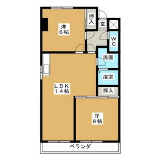 グリーンハイツ大森苑【3階】の間取り