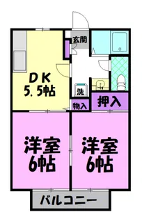 ビーライン686 B【1階】の間取り