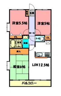 セラヴィ【3階】の間取り