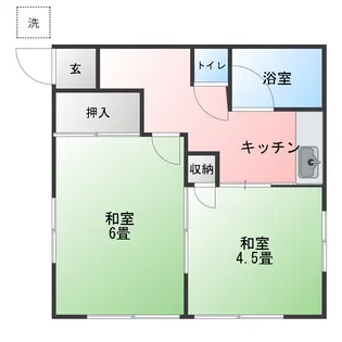 山本コーポ【2階】の間取り