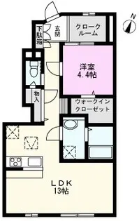 クレアシオン【1階】の間取り