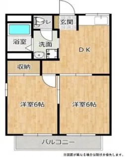 コーポさつき【1階】の間取り