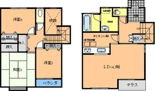茨城県高萩市大字高戸【一戸建】の間取り