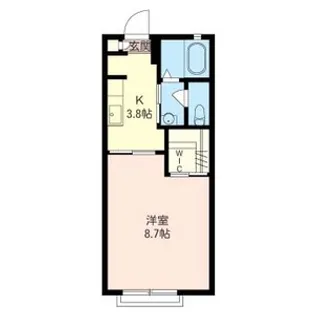 千葉県千葉市花見川区浪花町【アパート】の間取り