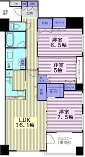 シャリエ錦糸町石原【5階】の間取り