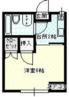 ハイツK 203号【2階】の間取り