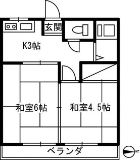 早部マンション【2階】の間取り