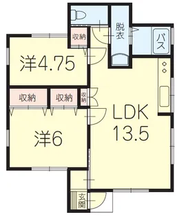 グランコート北金沢【1階】の間取り