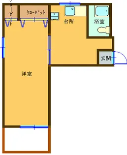 文化ビル【3階】の間取り