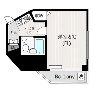 クローバー津田山【2階】の間取り