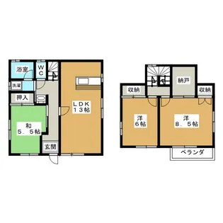 愛知県名古屋市港区津金2【一戸建】の間取り