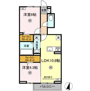 ロイヤルタウン上峰 C【1階】の間取り