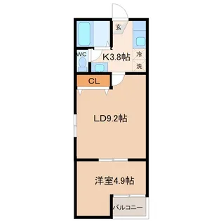 いぶきの丘ハイム パート4【2階】の間取り