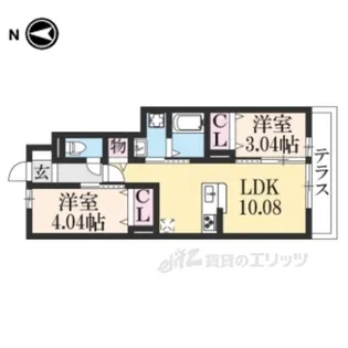 コットンハウス5【1階】の間取り