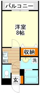 カーサフェリーチェ近大前【2階】の間取り