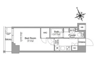 コンフォリア東葛西【2階】の間取り