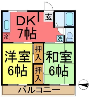 グローバルハウス【2階】の間取り