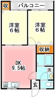 オーク高野 A棟【1階】の間取り