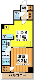 東京都渋谷区笹塚1【マンション】の間取り