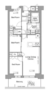東京都東村山市富士見町1【マンション】の間取り