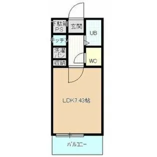 あさひレジデンス五番館【2階】の間取り