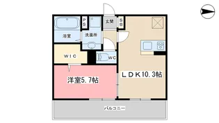 フロレゾン北花山A【1階】の間取り