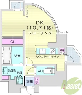 DNKMSA パート4 ANNEX別館【9階】の間取り