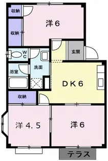エルディム福田【1階】の間取り