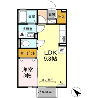 サニーはうす【2階】の間取り