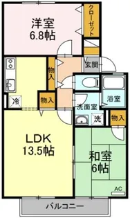 ピュアメゾン A棟【2階】の間取り