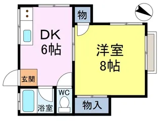 第二トーヨー荘【2階】の間取り
