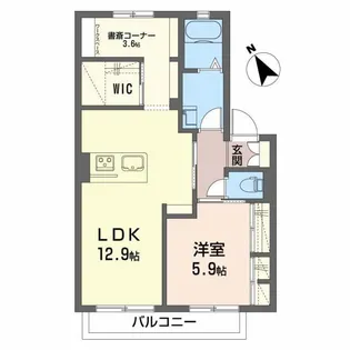 コートタウン錦【2階】の間取り