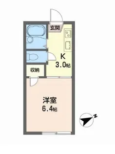 ニューリーブスA【2階】の間取り