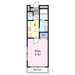 フォレストハイム【1階】の間取り