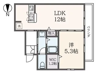 東京都中野区中央1【マンション】の間取り