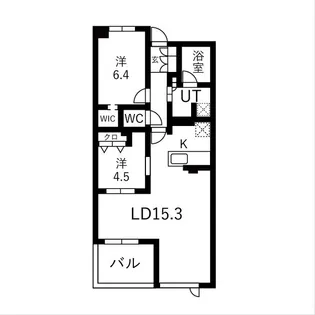 プラウドタワー仙台勾当台通【20階】の間取り