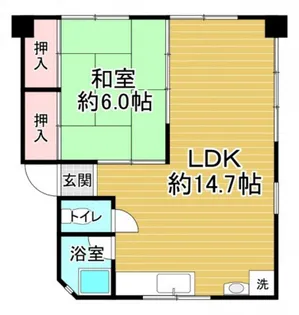 第一田万里ビル【5階】の間取り