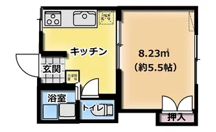 ハイネス白百合【2階】の間取り