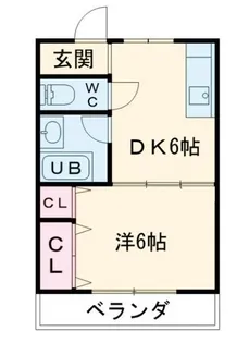 アクセスコートII【1階】の間取り