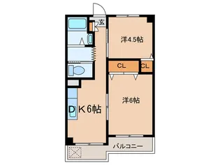 第二幸栄マンション【2階】の間取り
