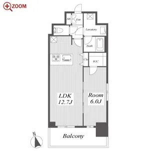 プレサンス栄ライズ【12階】の間取り