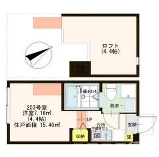 東京都板橋区三園2【アパート】の間取り