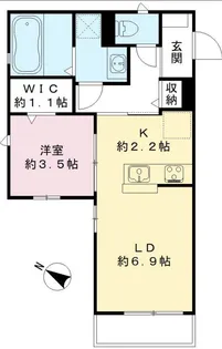 パナハイツ見川 A【2階】の間取り
